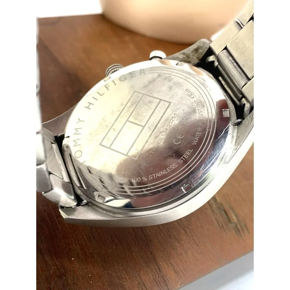 Tommy Hilfiger Men's Watch 1791551 Quartz Blue Dial Silver Stainless Steel 44mm
